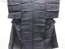 7635319: JAPANESE KIMONO / ANTIQUE KIMONO / RYUKYU / WOVEN STRIPE