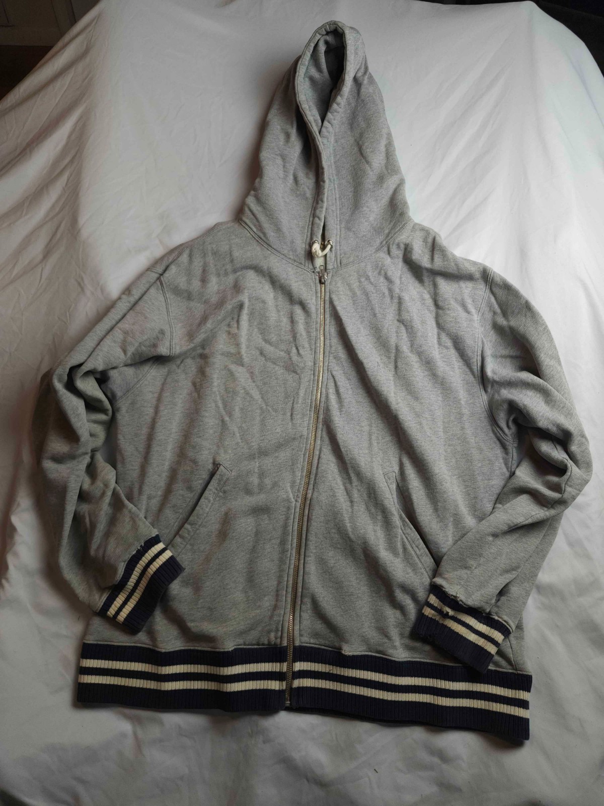 American Eagle Outfitters AE Athletics Hoodie Sweatshirt Mens XL Gray Full Zip