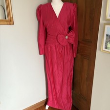 Vintage Watters & Watters Size 12 Dress Mother of the Bride Formal Barbie Bow