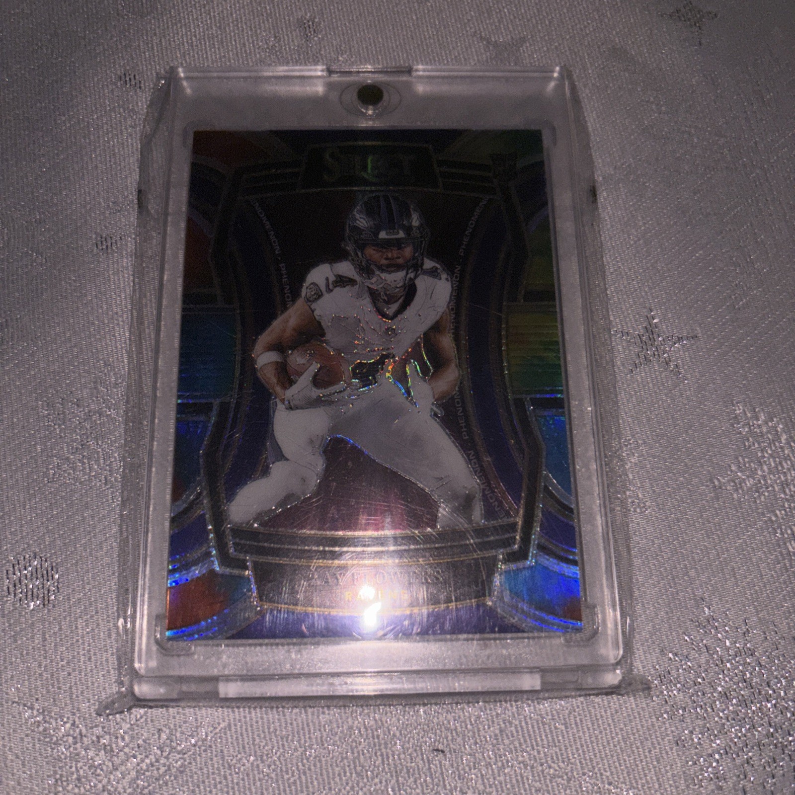 2023 Panini Select - Phenomenon Zay Flowers #PH-ZFL Tie-Dye Prizm /25 (RC)