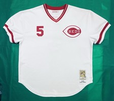 Authentic Johnny Bench #5 Mitchell & Ness 1975 Cincinnati Reds JERSEY 56 USA RUN