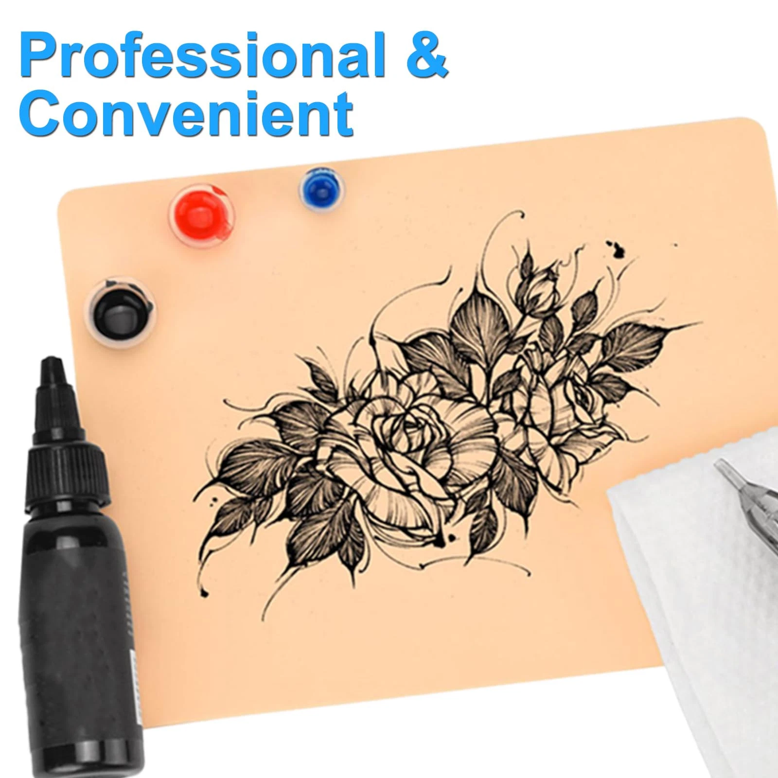 3mm Tattoo Fake Skin MIUXIA 10pcs Tattoo Skin Practice 7.4x5.6" 3mm Thick Tattoo - product detail image 2