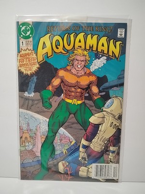 Aquaman 1  White Pages Newsstand (Classic 1st Issue Cover Original Sleeve