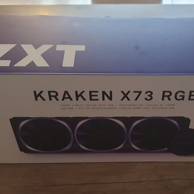 NZXT Kraken X73 RGB 360mm CPU-Flüssigkeitskühler Schwarz LGA1700 RL-KRX73-R1