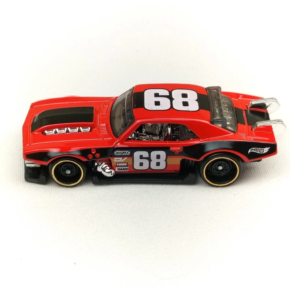 Литой на заказ красный спортивный автомобиль Chevrolet Hot Wheels 68 Camaro коллекционный - Изображение 4 из 4