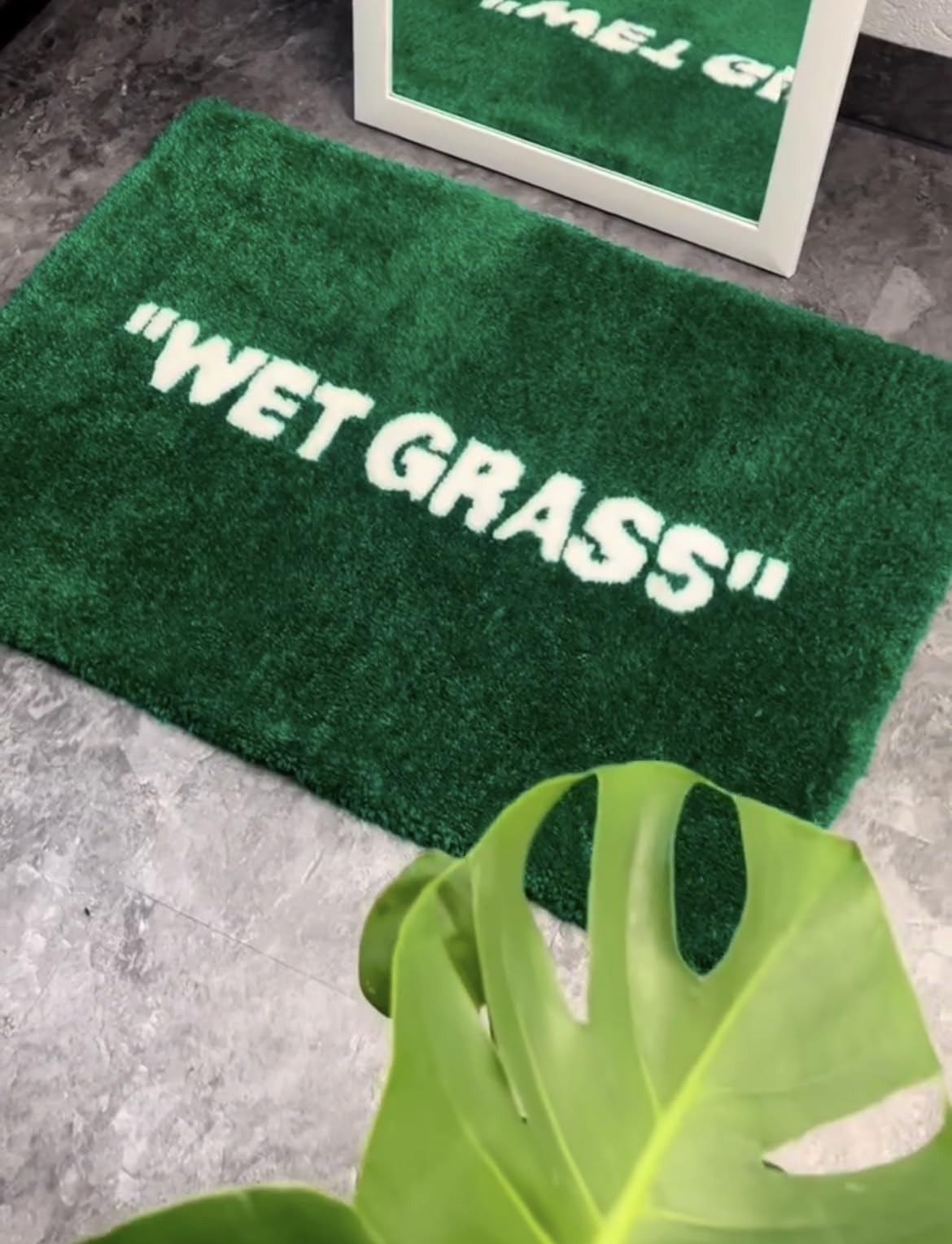 Wet Grass Rug - Tufted Hypebeast Decor - Handmade & Premium - 32 * 20in (80 *
