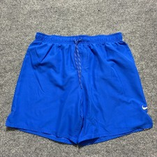 Nike Mens Swim Trunks Shorts Size XL Blue Mesh Lined Drawstring Pull On