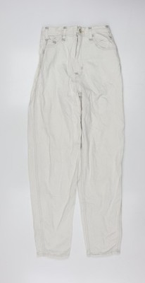 Levi's rote Damenjeans elfenbeinfarben hoch locker spitz zulaufend Größe 26