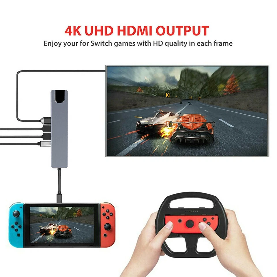 Multiport USB-C Hub Type C To USB 3.0 4K HDMI Adapter For Macbook Pro / Air US * - Image 4 of 4