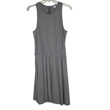 Gap Women's Striped Sleeveless Black and White Tank Dress Size M NEW