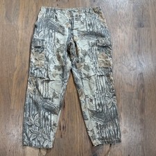 Vintage Realtree Pants Mens L Original Camo Combat Trouser Cargo Pockets Hunting