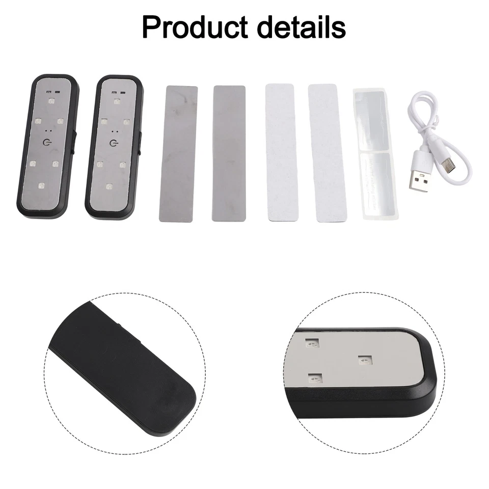 Portable Car Door Lights 2Pcs Magnetic Induction with Protective Cover - Image 4 of 4