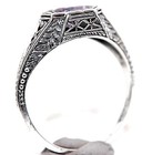 Heat Treated Alexandrite 925 Solid Sterling Silver Art Deco Ring Sz 6 PC12-3 — photo 2