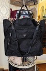 PRADA Re-Nylon Saffiano Leather Garment Bag Suitcase Black 51-60 cm