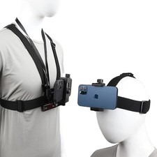 Chest strap mount for phone POV video