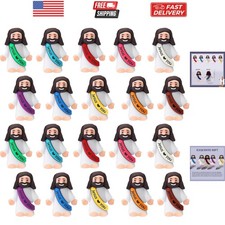 20PCS Little Jesus Figures, Mini Jesus Figurines in Bulk, Multicolor Tiny Jes...