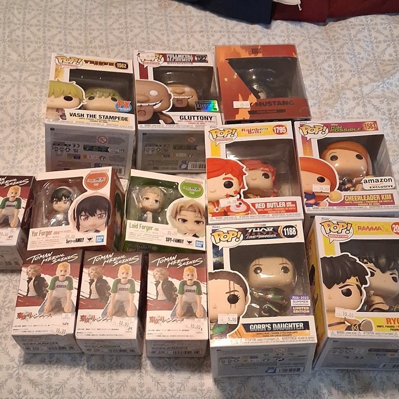 Funko Pop! & Bandai Mixed Lot 11 Boxed Vinyl Figures Amazon Exclusive