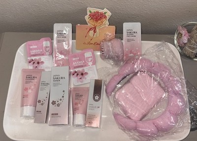 LAIKOU Set JAPAN SAKURA Women Beauty Gift Sets Skin Care Kit with Niacinamide