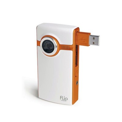 Flip Video F260N / PSV-552 60 Minutes Flash Media Camcorder - Orange W/ Box 