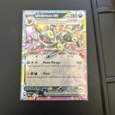 Carta Umbreon EX 60/131 Doppia Rara Evoluzioni Prismatiche NM