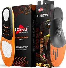 Running Sport Insoles with Fitness Shoe Inserts - Anti-Slip Orthotic Support for