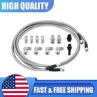 6AN 70" Transmission Cooler Hose Kit Lines For GM Chevy 4L80E For Ford C4-C6-AOD
