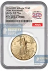 1776-2026 W Proof $50 American Gold Proof Eagle 1 oz NGC PF70UC First Day FDI !.