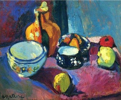 Stillleben mit Obst und Schalen von Henri Matisse Expressionistische Malerei A1-A4 Po