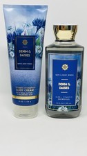 BATH BODY WORKS 2p. GIFT SET Denim Daises Shower Gel BODY CREAM NEW