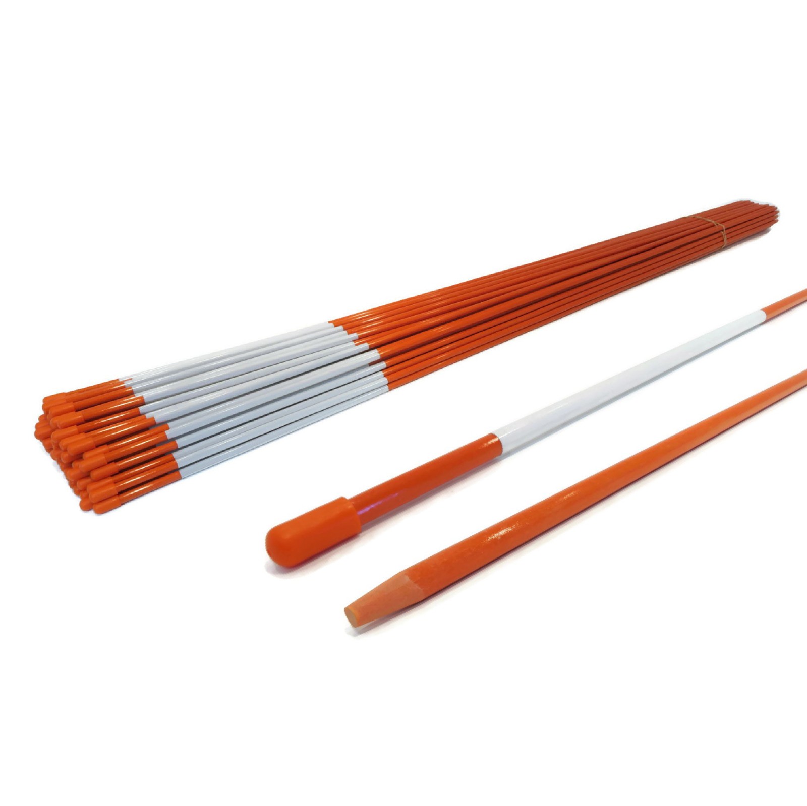 Rod For Visibility When Snow Plowing