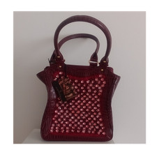 Alfredo Pauly Damen Top-Griff-Tasche Bordeaux...