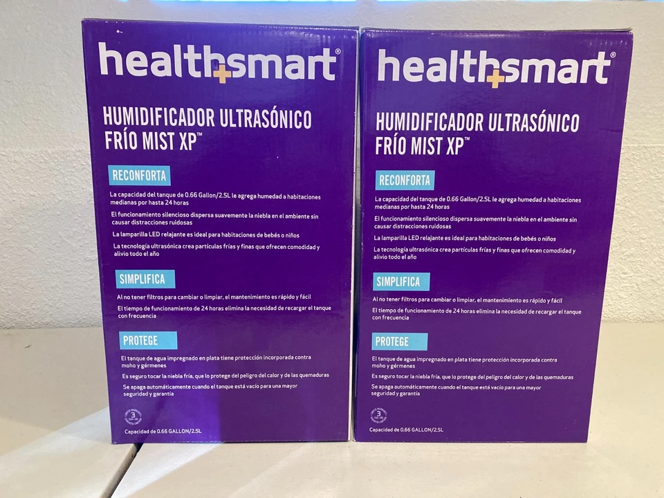 Lot of 2 HealthSmart Ultrasonic Cool Mist XP Humidifiers .66 Gal - Image 4 of 4