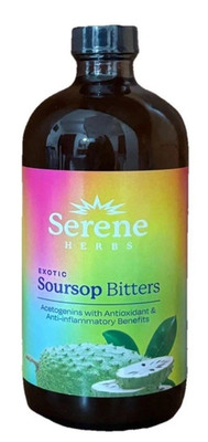 Authentic Exotic Soursop Bitters, 100% Pure Natural & Organic Detox Herbs 16 oz