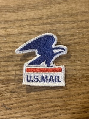 Vtg U.S. MAIL Post Office Eagle Patch Red White Blue USPS 80s 90s USPS Rare 2 