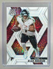 Bijan Robinson 2025 Panini Mosaic #166 White Sparkle Prizm