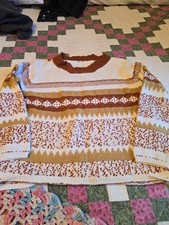 Women's Knitted Sweater No Tag Fits Like A Small . Perfect Fall Colors 
