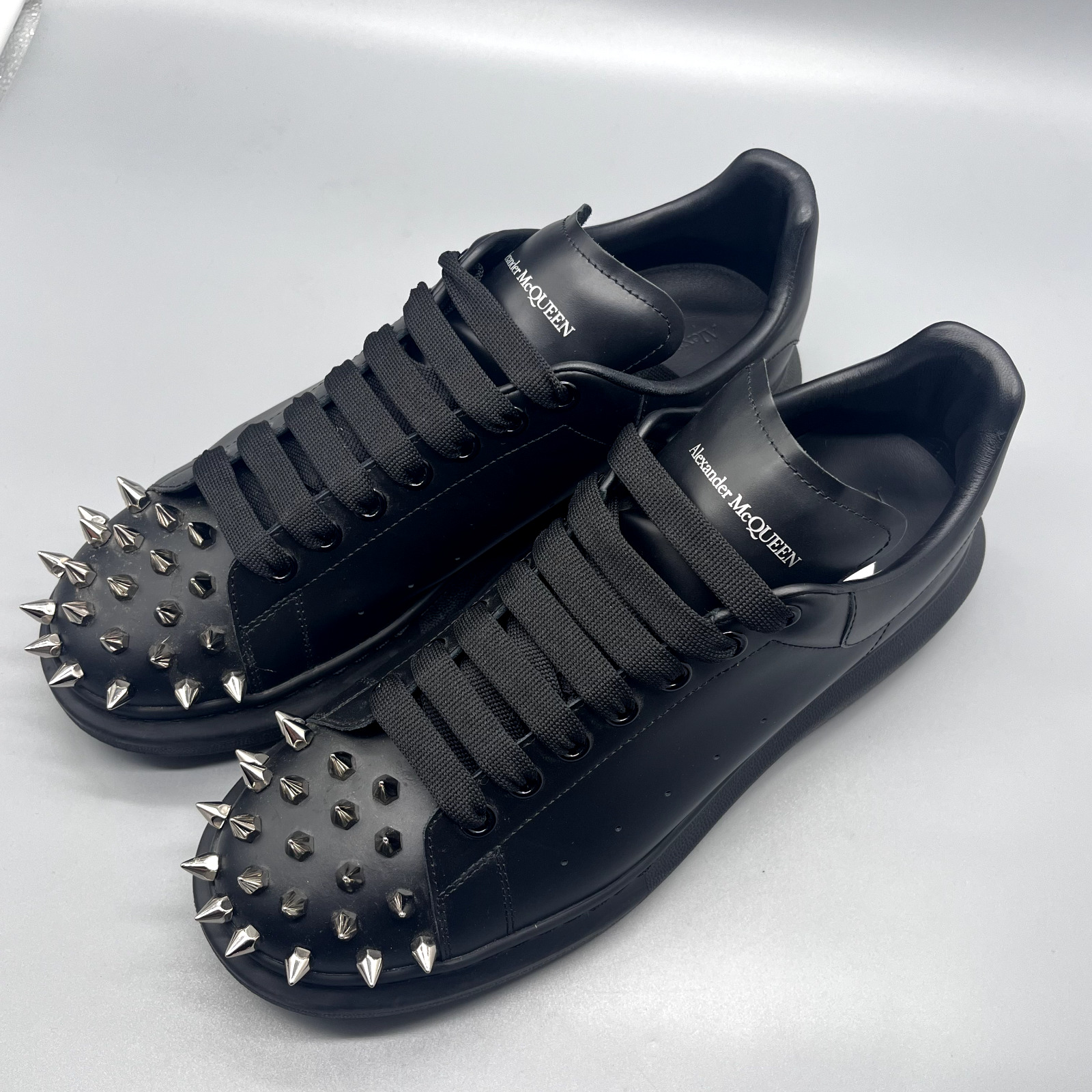 Alexander Mcqueen Larry Oversized Spiked Leather … - image 9