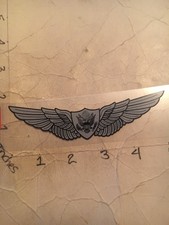 US Army Aircraft Crewman Wing Aircrew Badge Window Decal (Applied outside)