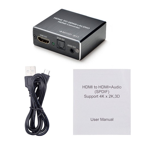 HDMI Stereo Audio Extractor Converter 4K *2K HDMI to HDMI + Optical SPDIF 3.5mm - Bild 8 von 9