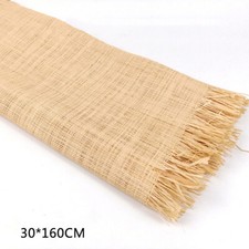 30*160CM Natural Raffia Mat Weave Sheet Rattan Webbing Panel Chair DIY Material