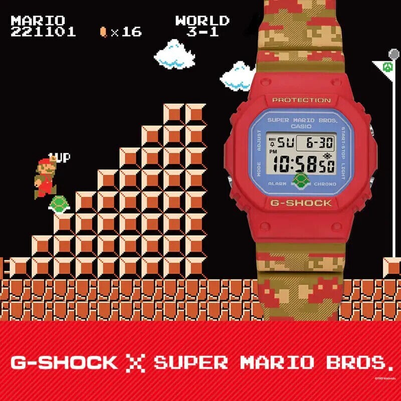 Casio G-Shock Nintendo collaboration Game Super Mario Bros Watch