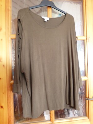MOLLY + ISADORA Shirt , schulterfrei, 3/4 Arm, Gr. 3XL / 52-54 aus USA