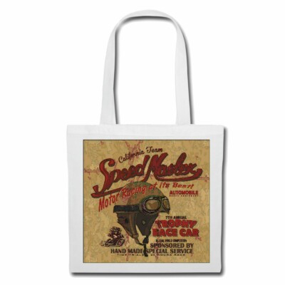 Tasche Beutel Baumwolltasche SPEED MASTER CALIFORNIA TEAM MOTOR RACING RACE RACI