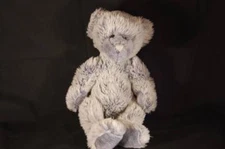 Blue Grey Teddy Bear Strips Paws  Face Soft 12" Plush Stuffed Animal Lovey 