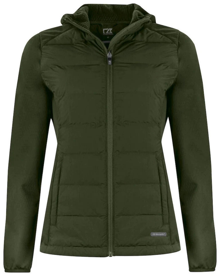 Cutter & Buck Oak Harbor Ladies Hybrid Jacket | Hooded | 4 Colours | XS-2XL - Image 4 of 4