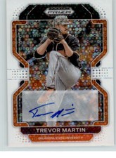 2022 Prizm Draft Picks Autographs White Donut Circles Trevor Martin Auto /50 