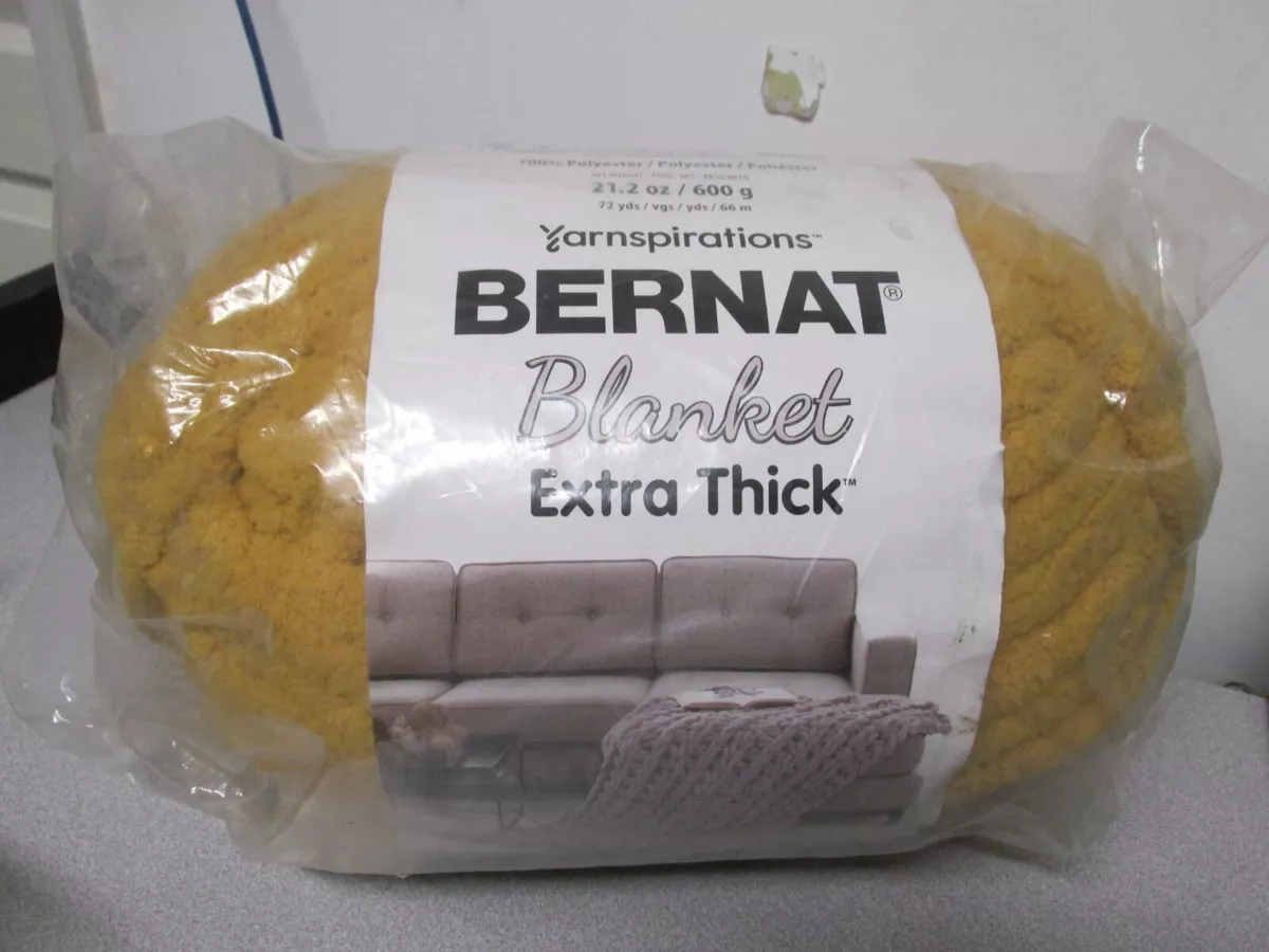 Yarnspirations Bernat Blanket GOLD Extra Thick Yarn Jumbo 21.2 oz