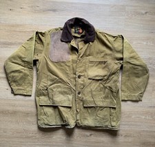 VTG Bullseye Bill Water Repellent Hunting Shooting Jacket Canvas XL Distressed