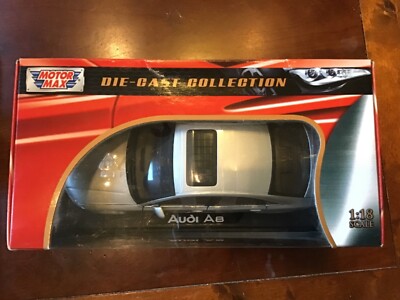 Motormax- Audi A8 Silver 1/18 Diecast Model Car by Motormax | eBay