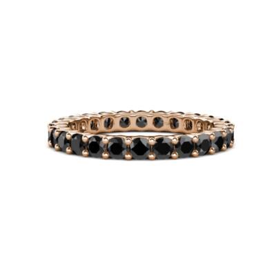TriJewels Black Diamond Common Prong Eternity Ring 2.42ctw* 14K Gold JP:19915